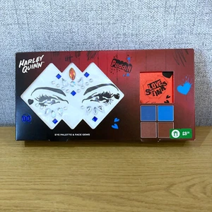 DC Comics Harley Quinn Eye Shadow Palette & Face Gem Set Cosplay Fancy Dress NEW - Picture 1 of 11