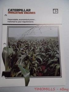 Folleto industrial de motores de riego Caterpillar c.1975 vintage original en muy buen estado - Imagen 1 de 4