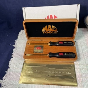 Mac Tools Limited 2002 24K Gold Plated Screwdriver Set, Made in USA, I#M3 - Picture 1 of 13