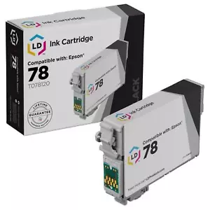 LD T078120 78 Cartuccia di inchiostro nero per Epson #78 R260 R280 R380 RX580 RX595 RX680 - Foto 1 di 8