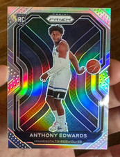 2020-21 Panini Prizm Anthony Edwards Rookie Card Silver Prizm