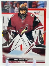 2022-23 Upper Deck Series 1 Base #12 Karel Vejmelka - Arizona Coyotes