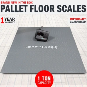 NEW 1 Ton Pallet Scales Industrial Warehouse Floor Freight Scales LCD Display - Picture 1 of 7
