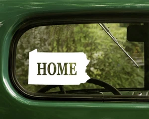 2 PENNSYLVANIA HOME DECALs Map Sticker For Car Truck Laptop Rv Window Bumper - Picture 1 of 1