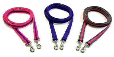 Police Style Dog Training Lead Double Ended Multi Functional 20mm Soft Webbing - Image 1 of 4