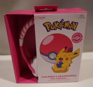 OTL Technologies Kinder Kopfhörer Pokemon Pink Pokeball Headphones NEU OVP - Picture 1 of 4