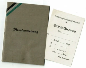 Dienstanweisung für das Offizier-Korps der Herforder Schützen-Gesellschaft 0xKVK - Picture 1 of 4