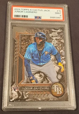 2024 Topps Chrome [Cosmic] x Cactus Jack - Junior Caminero Rookie Card #15 Rays - Image 1 of 2