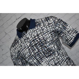 Robert Graham Golf Poloshirt Herren Größe Large Baumwolle Performance blau abstrakt - Bild 1 von 8