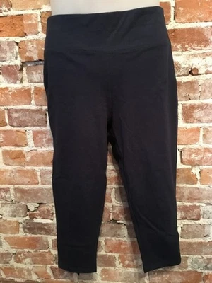 DG2 Diane Gilman Navy Blue Cropped Comfort Waist Leggings M New - Image 1 of 3
