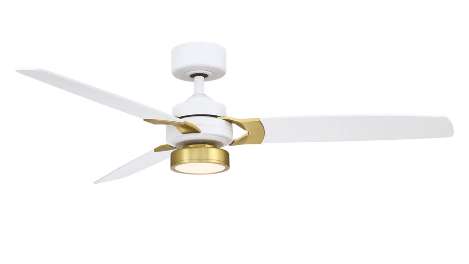 Fanimation Amped 52" LED Indoor Ceiling Fan in Matte White with Opal Frosted - Image 1 of 1