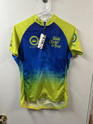 Camiseta Primal Cycling Feminina XL Multicolorida Performance Manga Curta Nova Com Etiqueta - Imagem 1 de 4