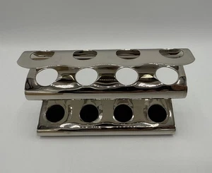 Parker MOD Double Edge Razor Stand Mirror Chrome Finish Holds 4 Safety Razors - Picture 1 of 5