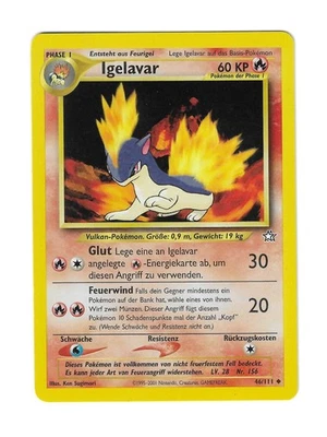 Pokemon Karte Igelavar 46/111 DE Uncommon Neo Genesis Vintage 2001 NM - Bild 1 von 2