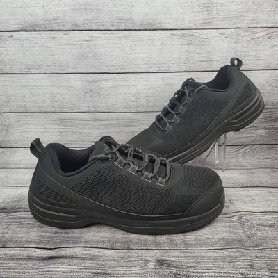 Zapatos de trabajo OrthoFeet Cobalt 612 para hombre talla 10,5 ancho EE punta compuesta negros Foto 1 de 4