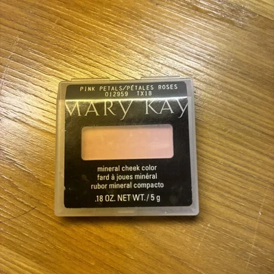 New In Package Mary Kay Mineral Cheek Color Blush Pink Petals Full Size - Image 1 of 2