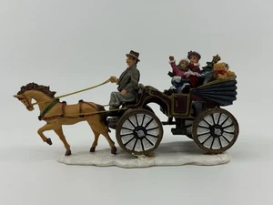 Members Mark Pferdekutsche Viktorianisches Weihnachtsdorf Ersatz 2006 Vintage - Bild 1 von 7
