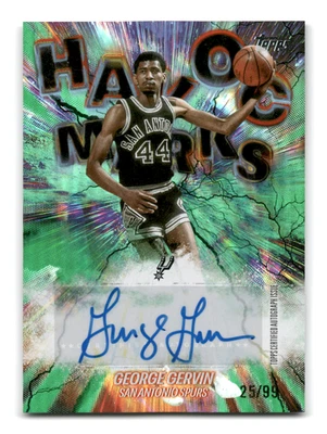 2025-26 Topps Basketball - George Gervin Havoc Marks Autograph HM-GG (Green /99) - Image 1 of 2