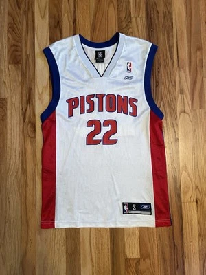 Tayshaun Prince Detroit Pistons #22 Reebok NBA Jersey White Vintage - Size S - Image 1 of 4
