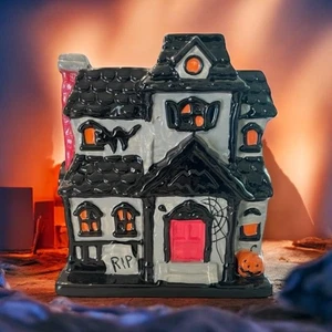 Yankee Candle Holder NEW Porcelain Spooky House Hand painted RIP Gravestone (A) - Picture 1 of 9