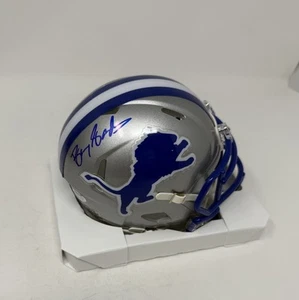 Barry Sanders Signed Autographed Auto Detroit Lions Mini Helmet Speed HOF - Picture 1 of 4