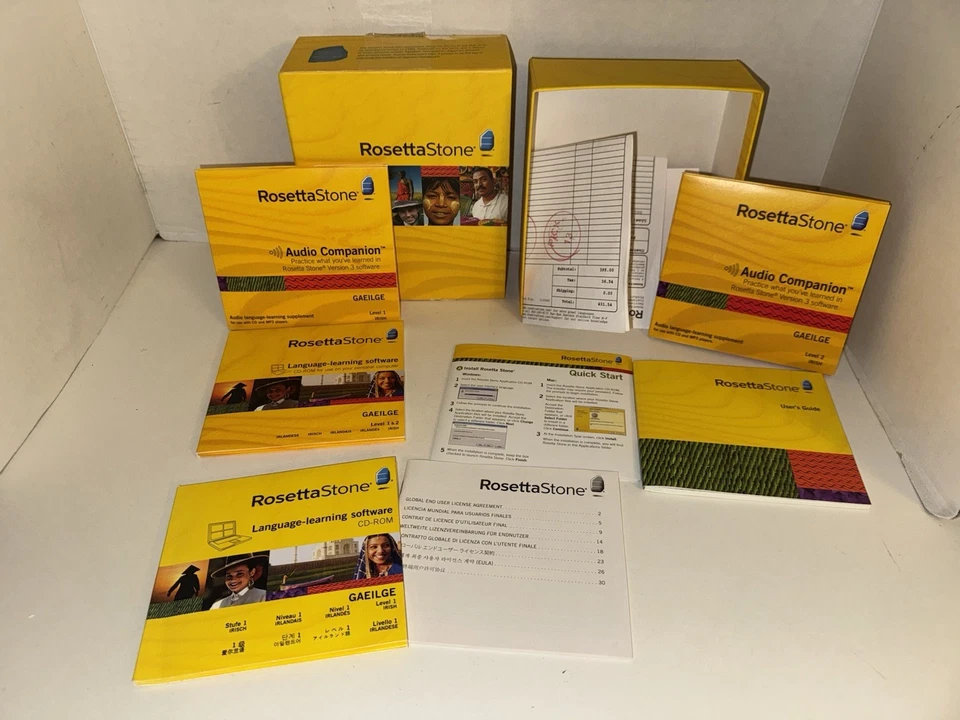 Rosetta Stone Gaeilge Irish V3 Levels 1 & 2 + Audio Companion – Complete Set - Image 1 of 4