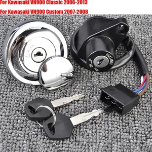 Ignition Switch Keys For Kawasaki VN900 Vulcan 900 Classic LT 2006-2022 - Imagen 1 de 11