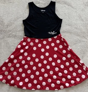 Disney Minnie Mouse Vestido sin mangas Lunares Disfraz Bolsillos Juniors Talla L/G (11/13) - Imagen 1 de 7