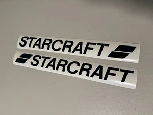 Starcraft Boat Decals SET OF 2 Vinyl Decal Stickers - Picture 1 of 4
