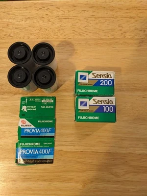 Fuji Provia Senia Velvia 36 exposure 35mm Color Slide Film Lot (6 rolls) - Image 1 of 4