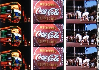 200ft 8mm Home Movies: LONDON 1955, Picadilly Circus, Petticoat Lane Market... - Image 1 of 4