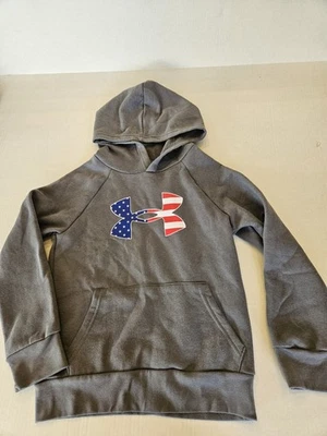 Under Armour Storm Little Boy's YSM Grey UA Freedom Hoodie Small - Image 1 of 4
