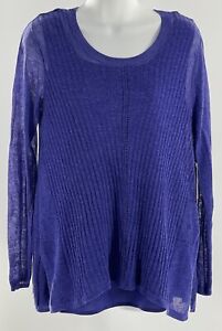 NWT Simply Vera Vera Wang Women 2-in-1 Long Sleeve Lined Pullover Sweater Blue