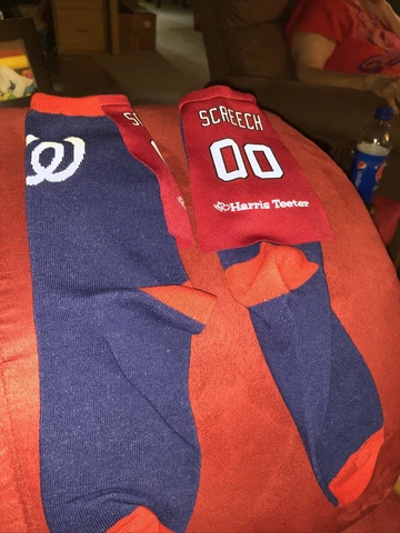 Washington Nationals Kids Superhero Socks with Screech Cape - SGA - NEW Cover