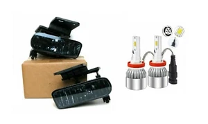 Smoked LED 99-02 Silverado 1500 2500HD 3500 Black Smoked Lights Fog Lights - Picture 1 of 8