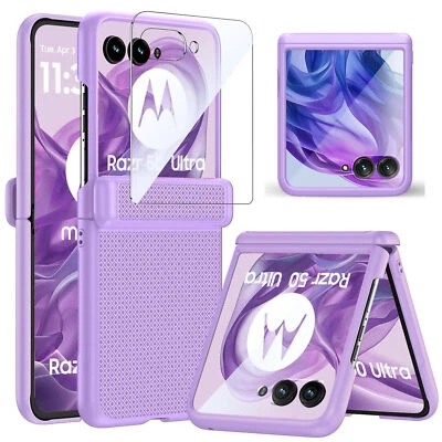 Rugged Case Hinge Cover For Motorola Razr 2025/ Ultra 2025 with Screen Protector - Image 1 of 4