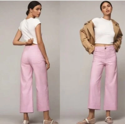 NWT Anthropologie Colette Wide Leg Crop Pants Trousers 30P - Image 1 of 4