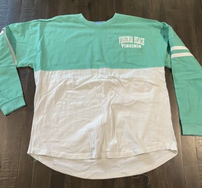 Camiseta grande vintage Sky Virginia Beach Virginia doble cara Foto 1 de 4