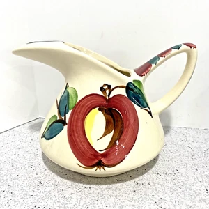 De colección Purinton Cerámica Patrón de Manzana 28 fl oz jarra labio de hielo década de 1940 cocina - Imagen 1 de 12
