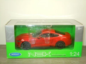 2015 Ford Mustang GT - Welly Nex Models 1:24 in Box *68332 - Imagen 1 de 2