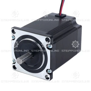 Motor paso a paso STEPPERONLINE Nema 23 1.9Nm 2.8A 57x76.5mm 4 cables Φ8mm eje D-cut - Imagen 1 de 5
