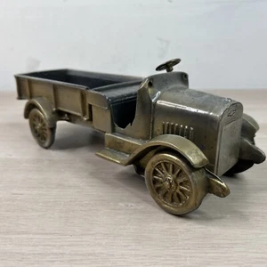 Solid Brass Centerpiece Vintage Desktop Chevrolet Truck 5lb Employee Award - Picture 1 of 4
