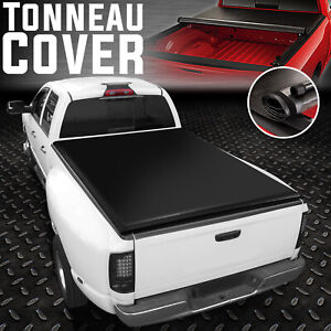 For 02-23 Dodge Ram 1500 2500 3500 6.5' Truck Bed Soft Top Roll-Up Tonneau Cover