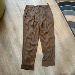 BRUNELLO CUCINELLI Shiny trousers Size 6 NWOT - Picture 1 of 6