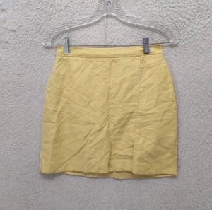Gonna donna Wilfred 2 gialla misto tencel spacco davanti dritta vestibilità a matita mini - Foto 1 di 17