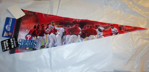 NWT Philadelphia Phillies World Series Champions 2008 Pennant Wincraft Numbered Cover