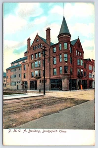Bridgeport Connecticut Conn CVJM Gebäude Postkarte C296 - Bild 1 von 2