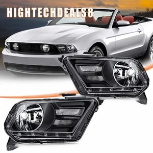 Conjunto de faros para Ford Mustang 2010-2014 carcasa negra izquierda+derecha - Imagen 1 de 14