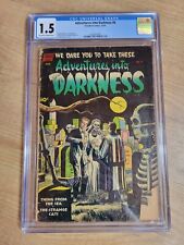 Adventures into Darkness #6 CGC 1.5 Standard Comics 1952 Skeleton Wedding Cover