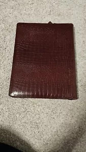 Estuche Cartera Levenger Cuero Borgoña Folio 13"x10" Cremallera - Imagen 1 de 19